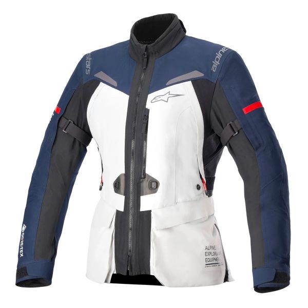 Chaquetas moto Alpinestars Stella ST-7 2L Gore-Tex Ice Grey Dark Blue Black