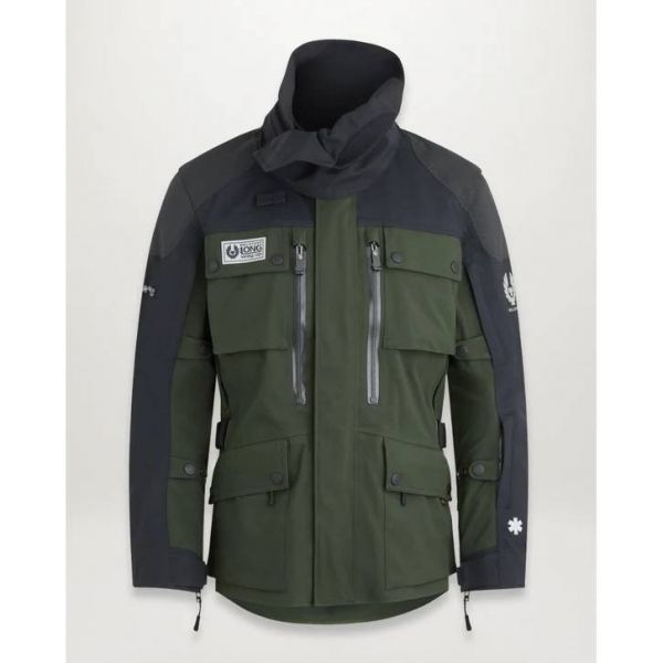 Chaquetas moto Belstaff Long Way Up Jacket Dark Olive Black