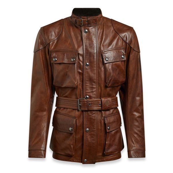 Chaquetas moto Belstaff Trialmaster Pro Leather Burnt Cuero Chaquetas moto Belstaff Trialmaster Pro Leather Burnt Cuero