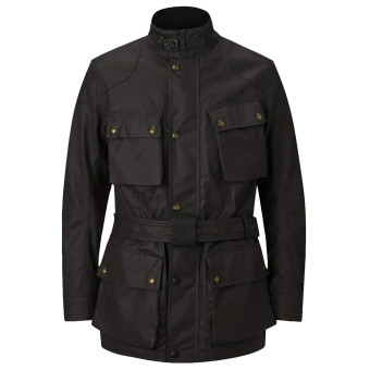Chaquetas moto Belstaff Cera Trialmaster 8oz Negra