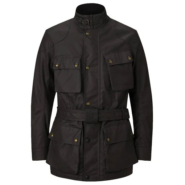 Chaquetas moto Belstaff Cera Trialmaster 8oz Negra