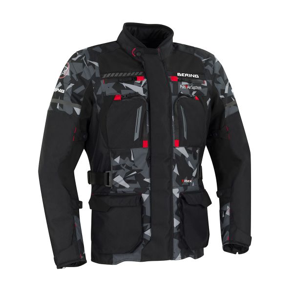Chaquetas moto Bering Boston Black Camo CE Chaquetas moto Bering Boston Black Camo CE