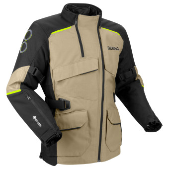 Chaquetas moto Bering Brisbane GTX Negro beige Chaquetas moto Bering Brisbane GTX Negro beige