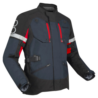 Chaquetas moto Bering Halifax Black Anthracite Red