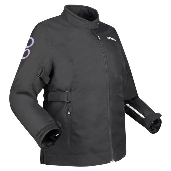 Chaquetas moto Bering Lady Pamela Queen Size Black Lilas
