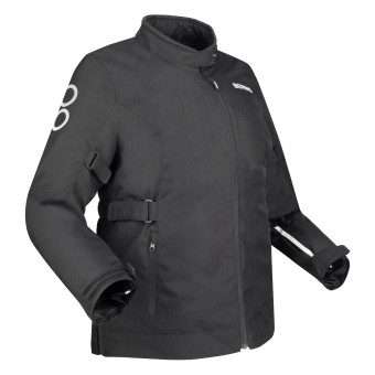 Chaquetas moto Bering Lady Pamela Queen Size Negro blanco