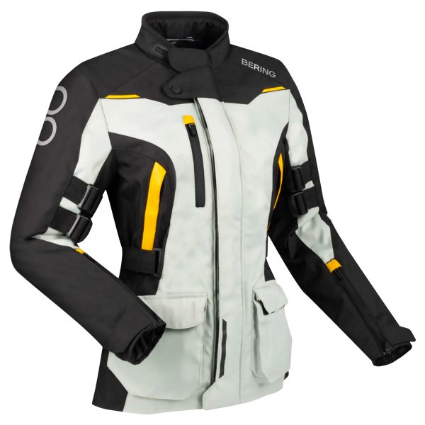 Chaquetas moto Bering Lady Zephyr Black Grey Yellow