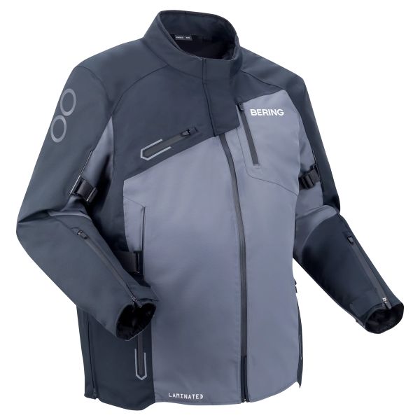 Chaquetas moto Bering Chaqueta Oxygen King Size Negro gris