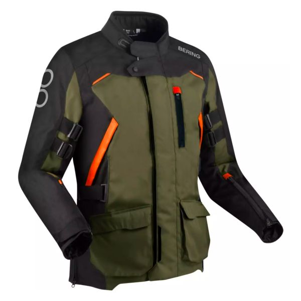 Chaquetas moto Bering Zephyr Black Kaki Orange Chaquetas moto Bering Zephyr Black Kaki Orange