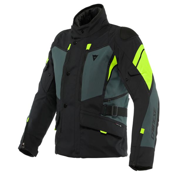 Chaquetas moto Dainese Carve Master 3 Gore-Tex Black Ebony Fluo Yellow