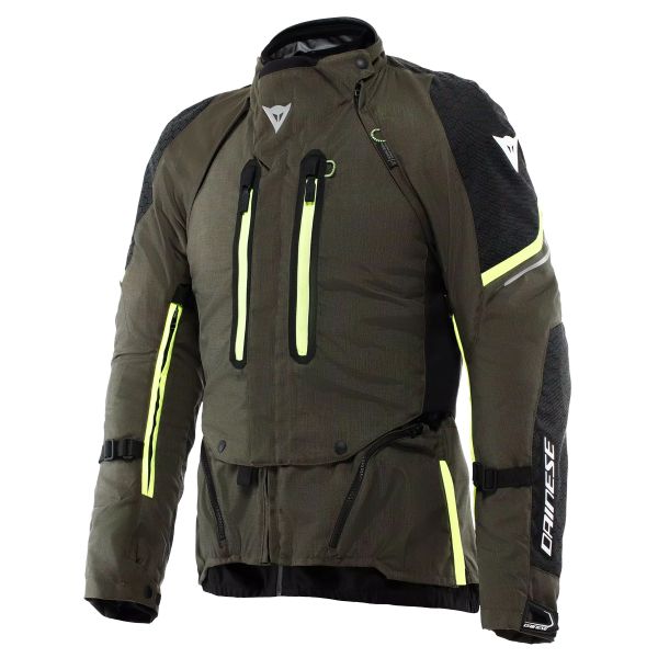 Chaquetas moto Dainese Super Adventure Absoluteshell Tarmac Black Fluo Yellow