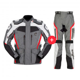 Chaquetas moto Furygan Apalaches Black Grey Red + Apalaches Pant Black Grey Red