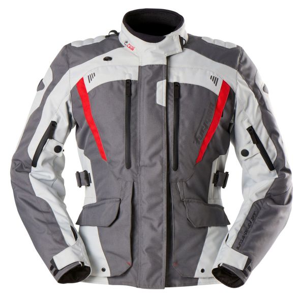 Chaquetas moto Furygan Apalaches Lady Evo Grey Pearl Red