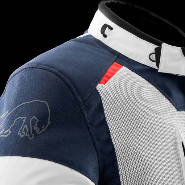 Furygan Brooks Vented + Blue Pearl Red