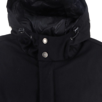 Helstons Mods Lienzo de Algodn Negro