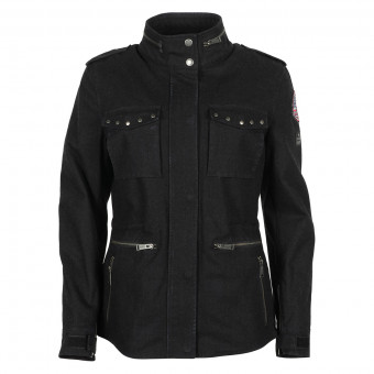 Chaquetas moto Helstons Tara Lady Coton Black