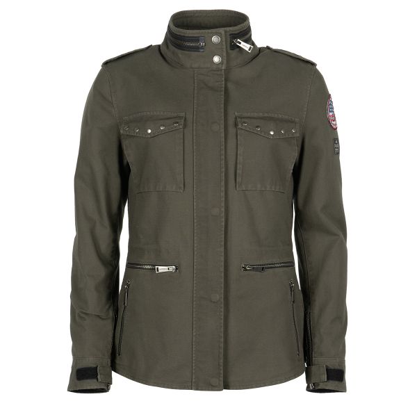 Chaquetas moto Helstons Tara Lady Coton Kaki Chaquetas moto Helstons Tara Lady Coton Kaki