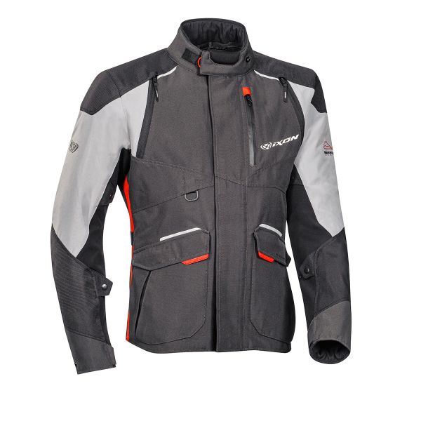 Chaquetas moto Ixon Balder Black Grey Red