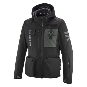 Chaquetas moto Ixon Darkrise Negro Antracita