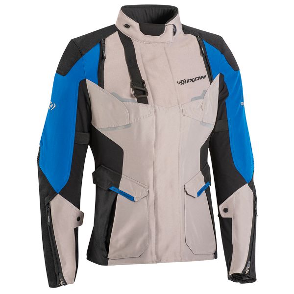 Chaquetas moto Ixon Eddas Lady Grege Blue Black