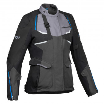Chaquetas moto Ixon Eddas Lady Grey Black Blue