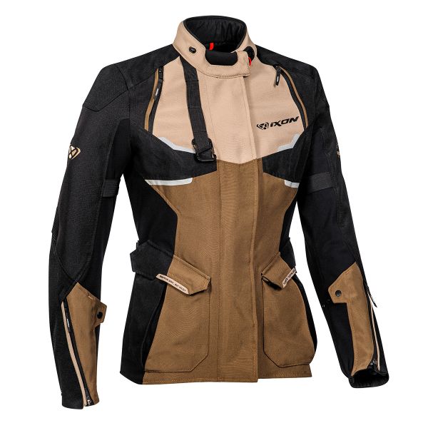 Chaquetas moto Ixon Eddas Lady Sand Brown Black