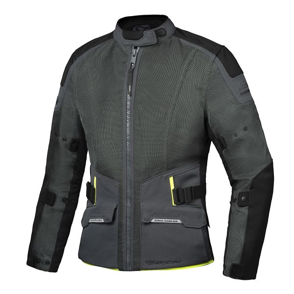 Chaquetas moto Ixon M-Njord Tactical Green Black Yellow