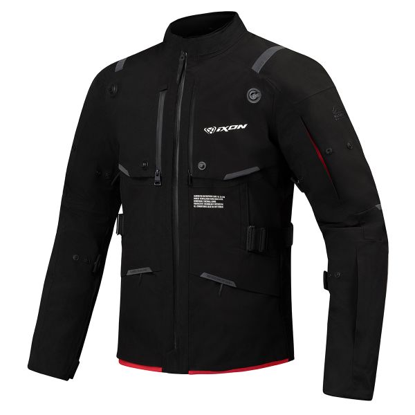 Chaquetas moto Ixon M-Skeid Black Bright Red