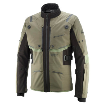 Chaquetas moto Ixon M-Skeid Kaki Negro