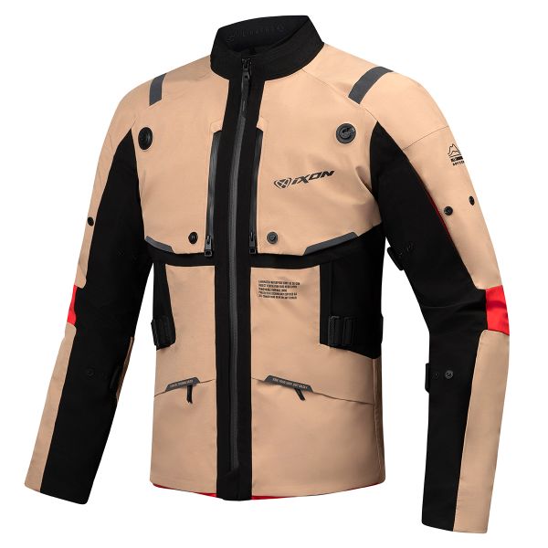 Chaquetas moto Ixon M-Skeid Sand Black Red