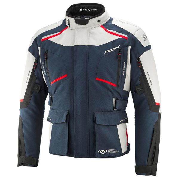 Chaquetas moto Ixon Midgard C Grege Azul marino Negro Chaquetas moto Ixon Midgard C Grege Azul marino Negro
