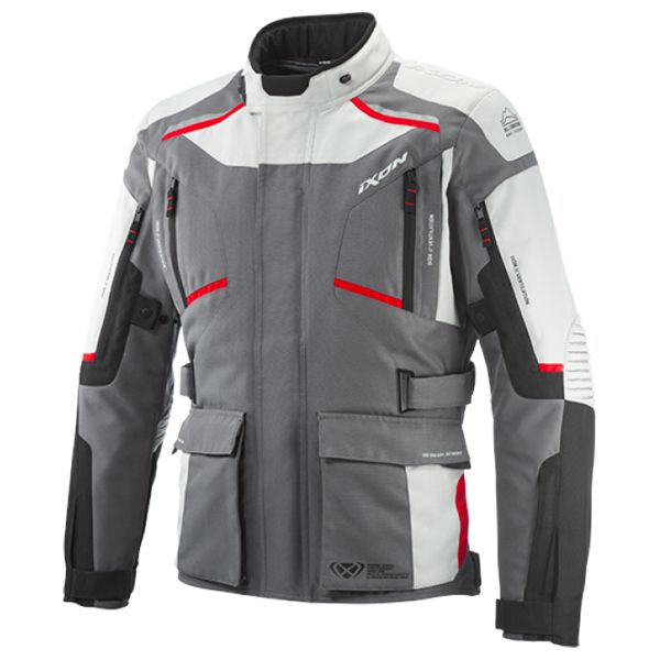 Chaquetas moto Ixon Midgard Grey Black Red Chaquetas moto Ixon Midgard Grey Black Red