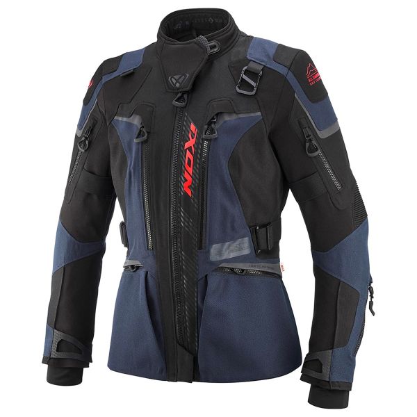 Chaquetas moto Ixon Odin Lady Azul Marino Negro Rojo Chaquetas moto Ixon Odin Lady Azul Marino Negro Rojo