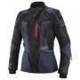 Chaquetas moto Ixon Odin Lady Azul Marino Negro Rojo