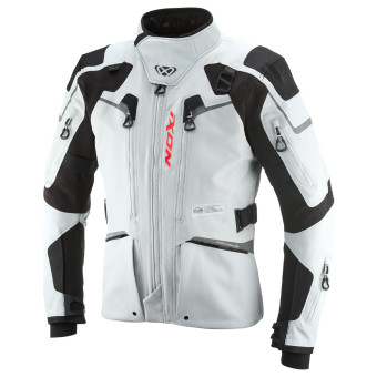 Chaquetas moto Ixon Odin Gris claro Negro