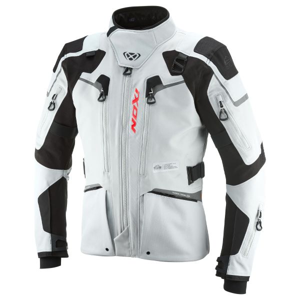 Chaquetas moto Ixon Odin Gris claro Negro