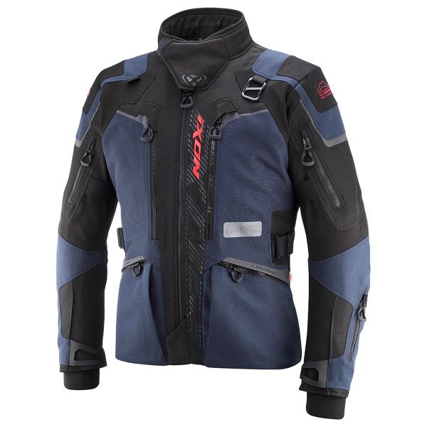 Chaquetas moto Ixon Odin Azul marino Negro Rojo Chaquetas moto Ixon Odin Azul marino Negro Rojo