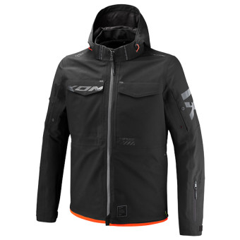 Chaquetas moto Ixon Square Black Bright Red