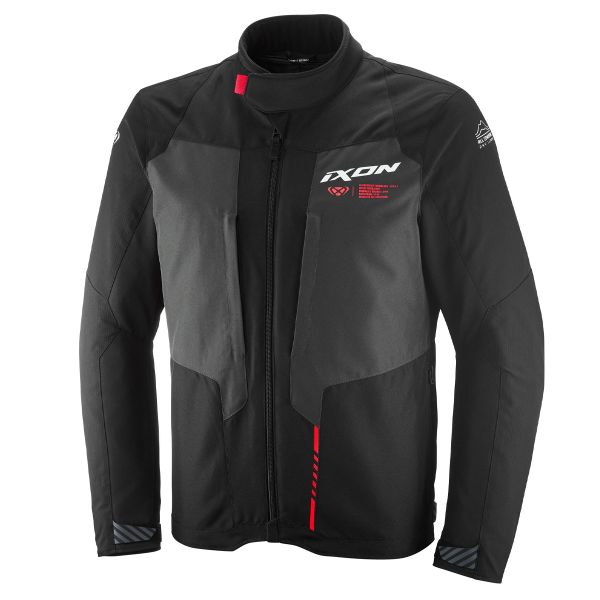 Chaquetas moto Ixon Tyr Negro Antracita Rojo brillante