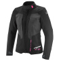 Chaquetas moto Ixon Tyr Lady Negro Antracita Rosa brillante