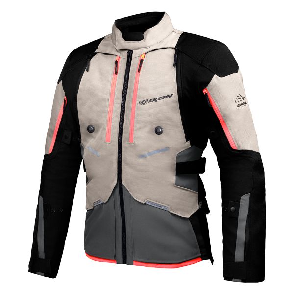 Chaquetas moto Ixon Vidar Grege Tactical Green Red