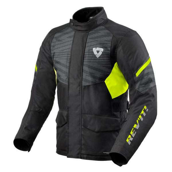 Chaquetas moto REV'IT Duke H2O Black Neon Yellow