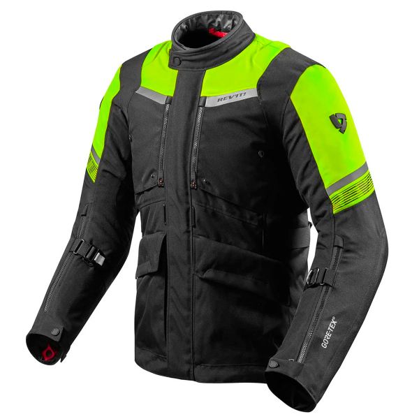 Chaquetas moto REV'IT Neptune 2 GTX Negro Amarillo Neon