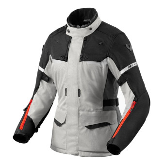 Chaquetas moto REV'IT Outback 4 H2O Ladies Silver Black