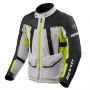 Chaquetas moto REV'IT Sand 4 H2O Plata Amarillo Neon