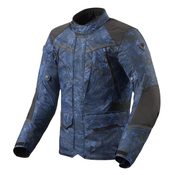 Chaquetas moto REV'IT Voltiac 3 H2O Camo Blue