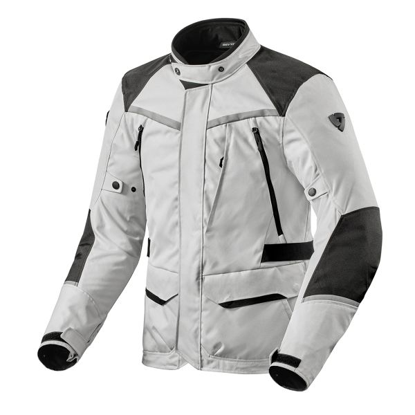 Chaquetas moto REV'IT Voltiac 3 H2O Ladies Silver Black