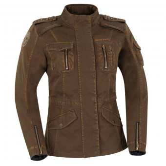 Chaquetas moto Segura Lady Jewel Crystal Kaki