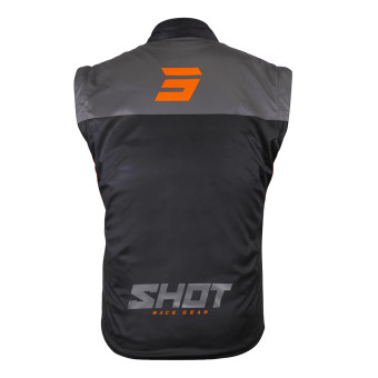 SHOT Chaleco Lite Negro Naranja