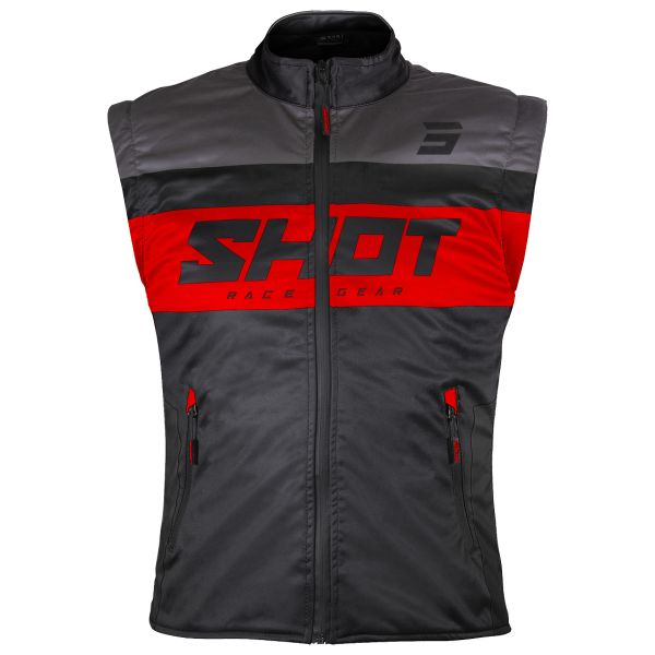 Chaquetas moto SHOT Chaleco Lite Negro Rojo